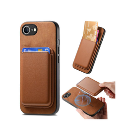 iPhone 17e / 16e | iPhone 17e / 16e - Valora™ MagSafe Cover med Aftagelig Kortholder - Retro Brun - DELUXECOVERS.DK