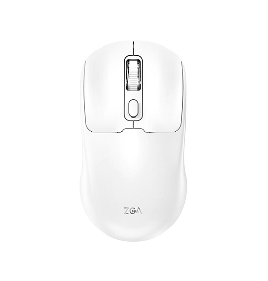 Mus | ZGA® | Ergonomisk BT 5.0 Mus | 2.4GHz Trådløs Mus - Hvid - DELUXECOVERS.DK