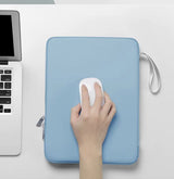 iPad Air 1 | iPad Air 1 (9.7") 2013 - BUBM® Beskyttende sleeve med organizer - Blå - DELUXECOVERS.DK
