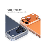 iPhone Beskyttelsesglas | iPhone 17 Pro Max - XDCASE™ Armor Kamera Linse Beskyttelsesglas - Orange - DELUXECOVERS.DK