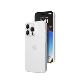 iPhone 12 Pro | iPhone 12 Pro - Ultratynd Matte Series Cover V.2.0 - Hvid/Klar - DELUXECOVERS.DK