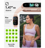 SmartWatch | NordPulse™ Aktivitetsur - Puls, Skridt, Aktivitet & Søvn - Pink - DELUXECOVERS.DK