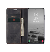 Samsung Galaxy S23 Plus | Samsung Galaxy S23+ - CaseMe™ Noble plånboksfodral i läder - Svart - DELUXECOVERS.SE
