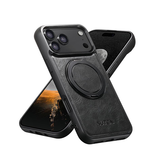 iPhone 17 Pro | iPhone 17 Pro - Suteni® 360° vegan-læder cover M. MagSafe - Sort - DELUXECOVERS.DK