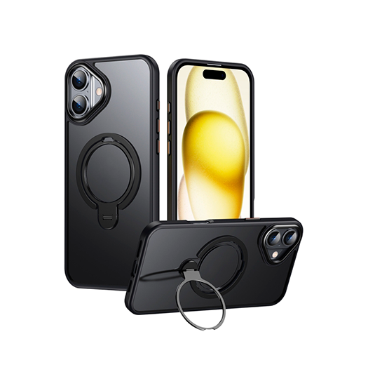 iPhone 16 | iPhone 16 - DeLX™ MagSafe Cover M. Stander - Sort - DELUXECOVERS.DK