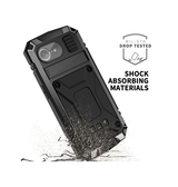 iPhone 17e / 16e | iPhone 17e / 16e - R-JUST™ Safeguard Vandtæt 360° Cover - Sort - DELUXECOVERS.DK