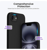 iPhone 17e / 16e | iPhone 17e / 16e - Deluxe™ Soft Touch Silikone Cover - Sort - DELUXECOVERS.DK