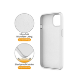iPhone 13 Pro Max | iPhone 13 Pro Max - DeLX™ Silikone Cover m. MagSafe Ring - Hvid - DELUXECOVERS.DK