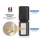 Mobil kortholder | <X>DUX DUCIS™ - RFID Læder Kortholder til iPhone - M. MagSafe - Sort - DELUXECOVERS.DK