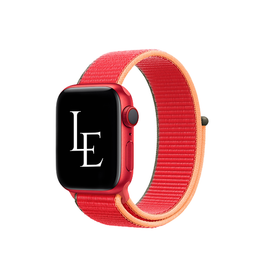 Apple Watch 38-42mm | Apple Watch (38/40/SE/41/42mm) - L'Empiri™ Sport+ Nylon Velcro Rem - Rød - DELUXECOVERS.DK