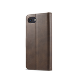 iPhone 17e / 16e | iPhone 17e / 16e - LC.IMEEKE™ Læder Cover M. Kortholder - Brun - DELUXECOVERS.DK