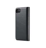 iPhone 17e / 16e | iPhone 17e / 16e - Vintage 2-i-1 plånboksfodral i läder (avtagbart skal) – Svart – DG.MING™ - DELUXECOVERS.SE