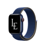 Apple Watch 42-49mm | Apple Watch (42/44/SE/45/46/49mm) - L'Empiri™ Sport+ nylonarmband med kardborreband - Marinblå - DELUXECOVERS.SE