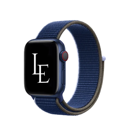 Apple Watch 42-49mm | Apple Watch (42/44/SE/45/46/49mm) - L'Empiri™ Sport+ nylonarmband med kardborreband - Marinblå - DELUXECOVERS.SE