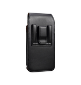iPhone 17 Pro Max | iPhone 17 Pro Max - Læder Bæltetaske / Etui M. Clip - Sort - DELUXECOVERS.DK