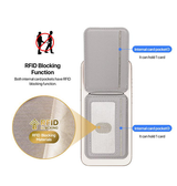Mobil kortholder | <X>DUX DUCIS™ - RFID Læder Kortholder til iPhone - M. MagSafe - Grå - DELUXECOVERS.DK