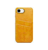 iPhone 17e / 16e | iPhone 17e / 16e - NX Design™ Læder Cover M. Kortholder - Lysebrun - DELUXECOVERS.DK