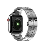 Apple Watch 42-49mm | Apple Watch (42/44/SE/45/46/49mm) - L'Empiri™ Crono Stål Rem - Sølv - DELUXECOVERS.DK