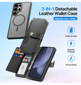 Samsung Galaxy S25 Ultra | Samsung Galaxy S25 Ultra - DUX DUCIS™ 2-i-1 Læder Etui M. Aftageligt Cover - DELUXECOVERS.DK