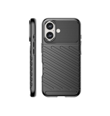 iPhone 16 Plus | iPhone 16 Plus - Thunderbolt Silikone Cover - Sort - DELUXECOVERS.DK