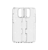 iPhone 16 Pro | iPhone 16 Pro - DeLX™ Glitter Silikone Cover - Sølv - DELUXECOVERS.DK