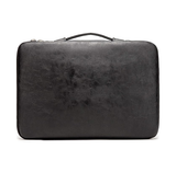 MacBook-fodral | MacBook 15" - Kinmac® läderfodral med handtag - Svart - DELUXECOVERS.SE