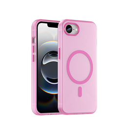 iPhone 17e / 16e | iPhone 17e / 16e - DeLX™ Translucent MagSafe Silikone Cover - Pink - DELUXECOVERS.DK