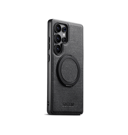 Samsung Galaxy S25 Ultra | Samsung Galaxy S25 Ultra - Suteni™ Wax 360° Cover M. MagSafe - Sort - DELUXECOVERS.DK