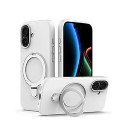 iPhone 17 | iPhone 17 - DeLX™ Silikone Cover m. MagSafe Ring - Hvid - DELUXECOVERS.DK