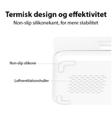 3-i-1 & Multi-Ladestationer | 3-i-1 trådløs oplader til iPhone/Watch/AirPods - 15W - Hvid - DeLX™ - DELUXECOVERS.DK