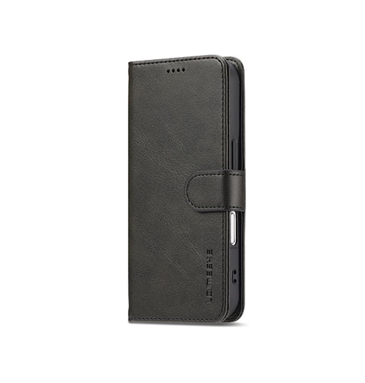 iPhone 17 | iPhone 17 - LC.IMEEKE™ Læder Cover M. Kortholder - Sort - DELUXECOVERS.DK