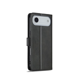 iPhone 17 Air | iPhone 17 Air - LC.IMEEKE™ Læder Cover M. Kortholder - Sort - DELUXECOVERS.DK