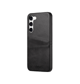 Samsung Galaxy S25 Plus | Samsung Galaxy S25 Plus - NX Design™ Læder Cover M. Kortholder - Sort - DELUXECOVERS.DK