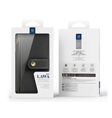 iPhone 16 Pro | iPhone 16 Pro - DUX DUCIS™ 2-i-1 plånboksfodral i läder med avtagbart skal - Svart - DELUXECOVERS.SE