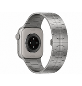 Apple Watch 38-42mm | Apple Watch (38/40/SE/41/42mm) - L'Empiri™ X36 Ægte Titanium Rem - Sølv - DELUXECOVERS.DK