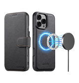 iPhone 16 Pro Max | iPhone 16 Pro Max - Suteni® 2-i-1 Læder Cover M. MagSafe - Sort - DELUXECOVERS.DK