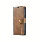 iPhone 17e / 16e | iPhone 17e / 16e - Vintage 2-i-1 læder etui (aftageligt cover) – Brun – DG.MING™ - DELUXECOVERS.DK