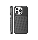 iPhone 16 Pro | iPhone 16 Pro - Thunderbolt Silikone Cover - Sort - DELUXECOVERS.DK