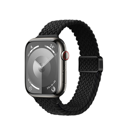Apple Watch (38/40/SE/41/42mm) - Tunt vävt magnetiskt flätat armband - Svart