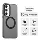 Samsung Galaxy S25 Plus | Samsung Galaxy S25 Plus - DeLX™ Translucent MagSafe Silikone Cover - Sort - DELUXECOVERS.DK