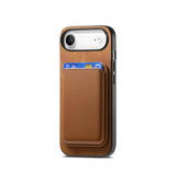 iPhone 17 Air | iPhone 17 Air - Valora™ MagSafe Cover med Aftagelig Kortholder - Retro Brun - DELUXECOVERS.DK
