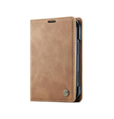 iPhoneDuo | iPhone Duo – CaseMe™ Noble Læder Etui / Pung - Brun - DELUXECOVERS.DK