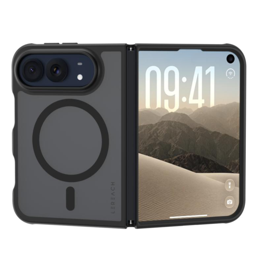 iPhone Duo - LeReach™ MagSafe Cover - Semitransparent Sort