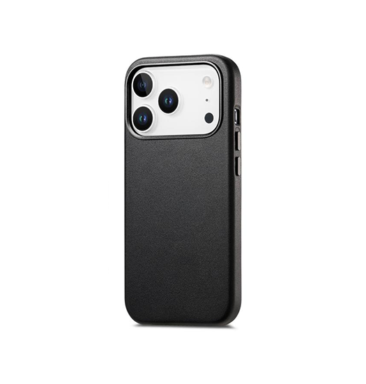iPhone 17 Pro | iPhone 17 Pro - DeLX® Læder Cover - MagSafe Kompatibel - Sort - DELUXECOVERS.DK