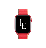 Apple Watch 38-42mm | Apple Watch (38/40/SE/41/42mm) - L'Empiri™ Sport+ Nylon Velcro Rem - Rød - DELUXECOVERS.DK