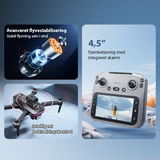 Drönare | Professionell Drönare V.2.0 - 4K Dubbelkamera - Borstlös - GPS - Svart - DELUXECOVERS.SE