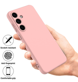 Samsung Galaxy S25 Plus | Samsung Galaxy S25 Plus - Deluxe™ Soft Touch Silikone Cover - Lyserød - DELUXECOVERS.DK