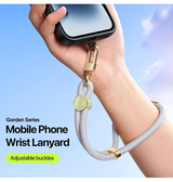 Mobilrem, håndledsrem, Nylon snor | DUX DUCIS™ Kort Nylon Snor / Strop til Mobil & iPhone - Grå - DELUXECOVERS.DK