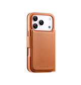 iPhone 17 Pro | iPhone 17 Pro - CaseNeo™ 2-i-1 MagSafe Læder Cover M. Kortholder - Brun - DELUXECOVERS.DK