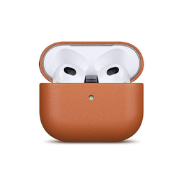 Airpods 4 | AirPods 4 | Ægte Læder Cover - Full-Grain - Brun - DELUXECOVERS.DK